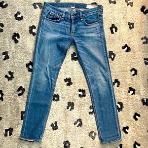 Rag and bone mid rise skinny Jean